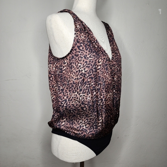 PAIGE Nadynne Animal Print Tank Bodysuit Size Small - Picture 4 of 13
